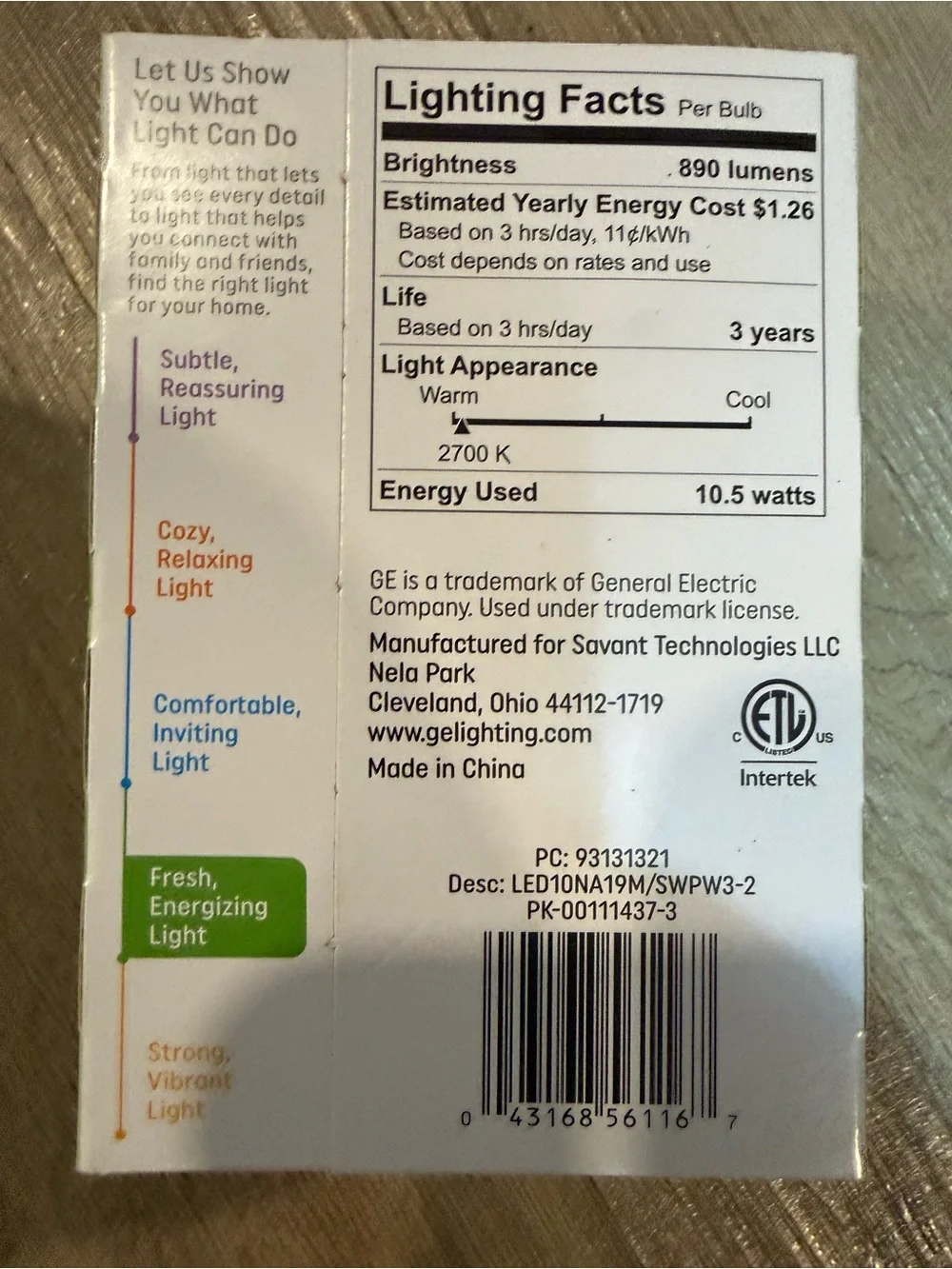 GE Daylight LED A19 2-Pack Bulbs in White (5000K)